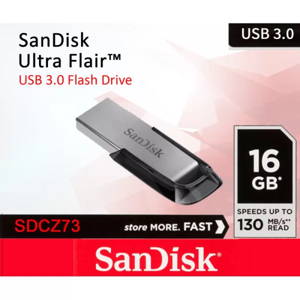 Flash metallic Ultra flair Sandisk Flash drive 16gb – Jydes Digital ...